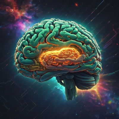 Futuristic digital illustration of a human brain with glowing neural pathways, symbolizing enhanced cognition, memory, and brain regeneration.
