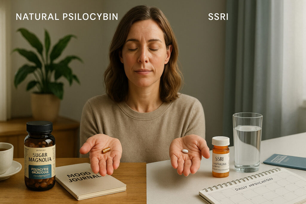 Microdosing vs Antidepressants - Comparing Psilocybin and SSRIs for Mood Support